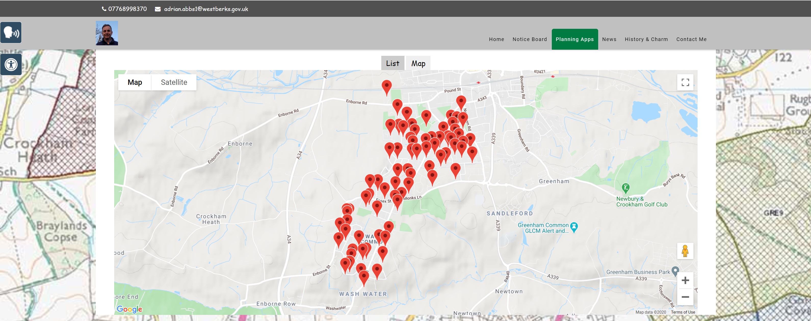 Easy to use planning map