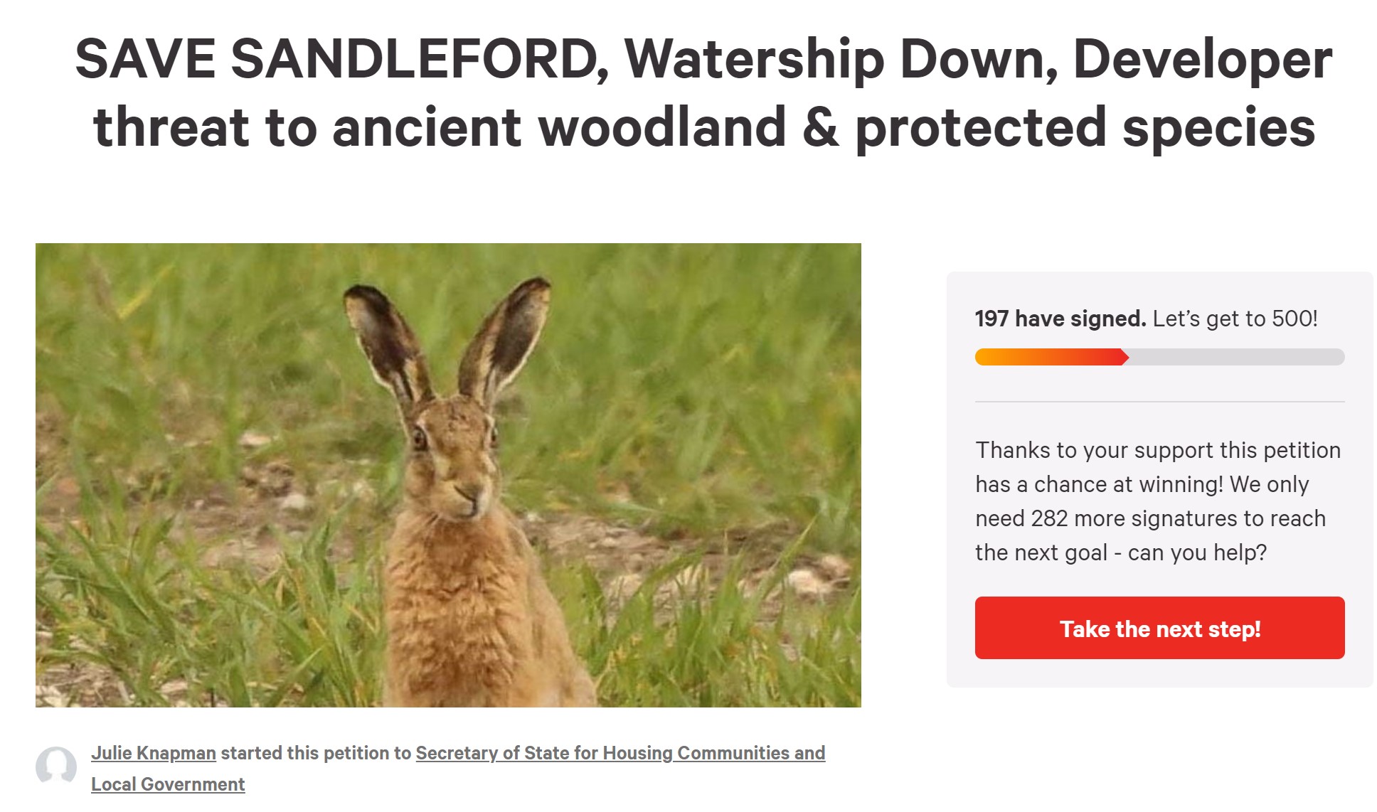 Sign the petition