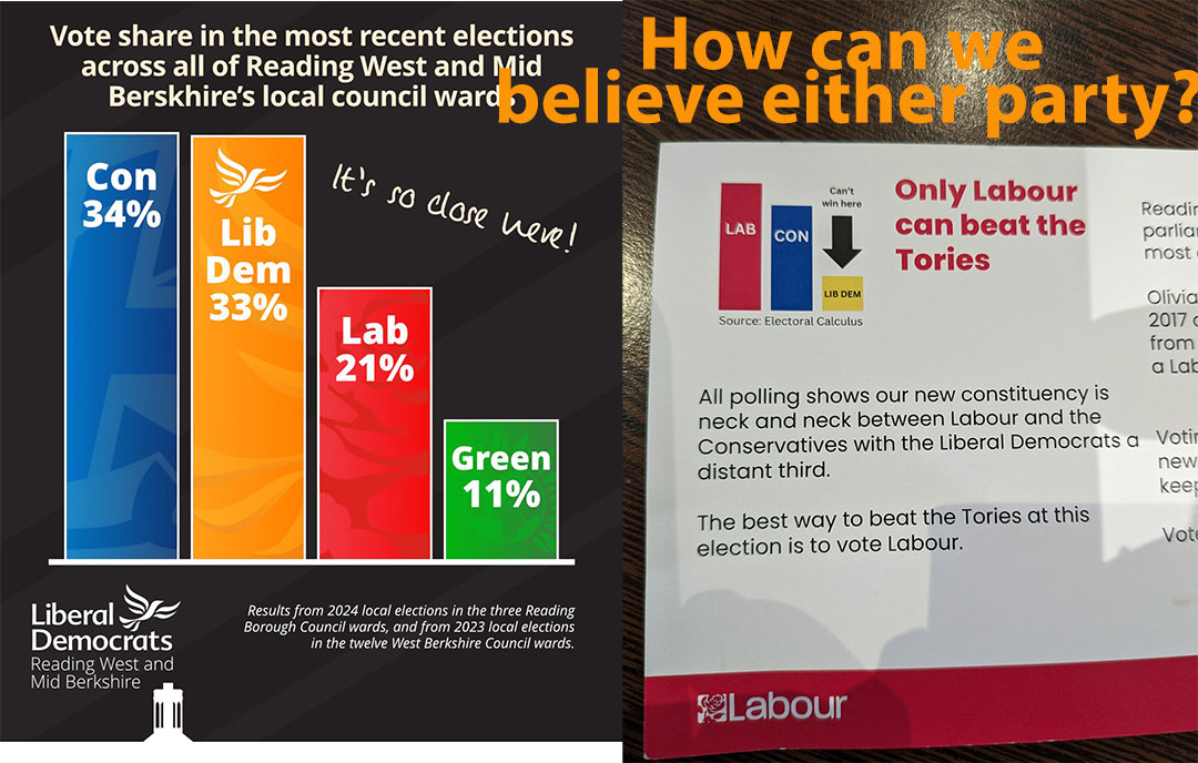 Watch out, there are general election leaflets about